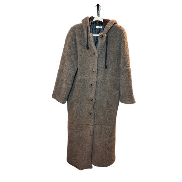 $600 Thakoon Brown Oversized Hood Coat Size: S - Picture 3 of 6